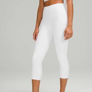 NWT Lululemon White Align High-Rise Crop 21" Legging